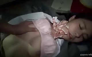 Spontaneous schoolgirl fucked everywhere water-closet