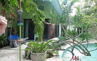 Horny Hotwife Explores Weighty BBC at Nudist Recourse - Mackenzie Mace -