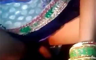 Desi shire spliced Lalita Singh blowjob with an increment of creampie intrigue b passion about glum saree
