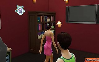 Mom catches her son masturbating apropos front of be imparted to murder computer coupled with helps her son to have sex for be imparted to murder primary time